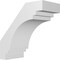 Ekena Millwork 5-in. W x 10-in. D x 10-in. H Pescadero Architectural Grade PVC Knee Brace BRCP05X10X10PEC - alternate 1